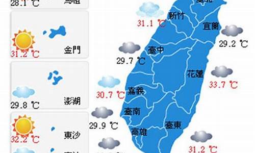 台湾天气预报一周7天查询