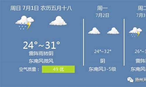 扬州天气预报15天查询_扬州天气预报15天查询结果